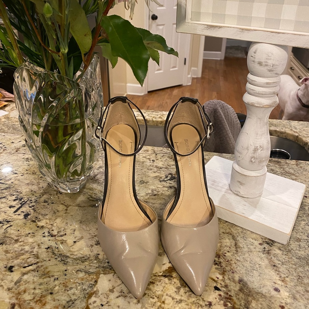 BCBG strap heels